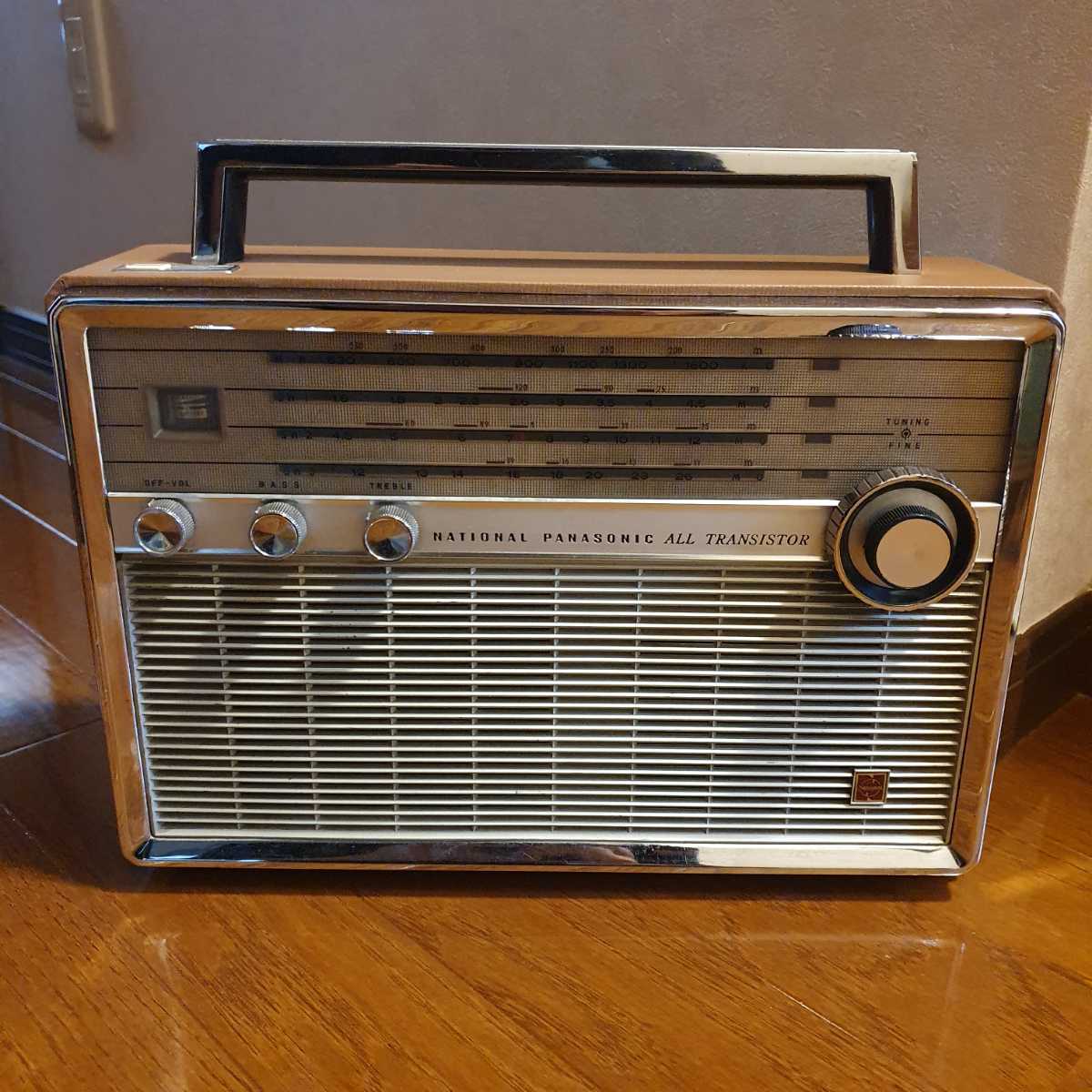 ナショナル　パナソニック　古いラジオ　T-100D National Panasonic Radio 220v export model not for Japanese domestic