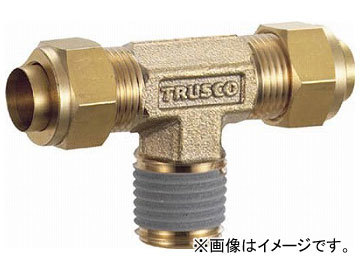 トラスコ中山/TRUSCO クイックシール継手 チーズ φ8 呼びR1/4 TSA802T(2575795) JAN：4989999313833_画像1