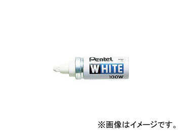 ぺんてる/PENTEL ホワイト太字(工業用マーカー) X100WD(9334) JAN：4902506182401 入数：10本_画像1