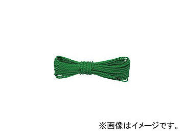 ユタカメイク/YUTAKAMAKE ロープ PEロープグリーン 6φ×10m A69(3674509) JAN：4903599020656_画像1