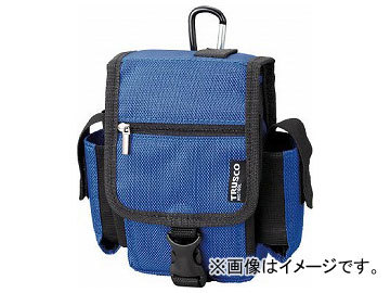 トラスコ中山/TRUSCO コンパクトツールケース ツーサイドポケット ブルー TCTC1808BL(3656004) JAN：4989999111620_画像1