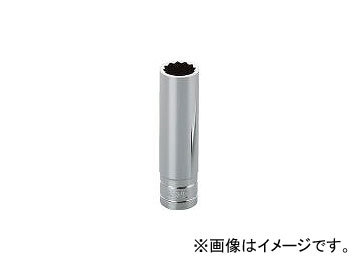 京都機械工具/KTC 9.5sq.ディープソケット(十二角) 10mm B3L10W(3074196) JAN：4989433130163_画像1