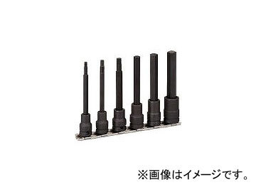 前田金属工業/TONE ロングヘキサゴンソケットセット(強力タイプホルダー付) 6pcs HKH306L(3964477) JAN:4953488087680