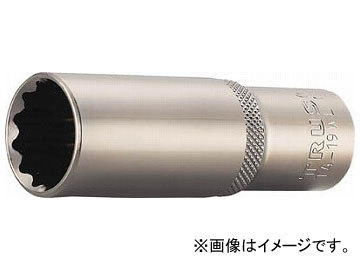 トラスコ中山/TRUSCO ディープソケット 12角タイプ 差込角12.7 対辺12mm T412WL(3019641) JAN：4989999460520_画像1