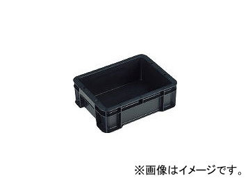 岐阜プラスチック工業/GIFUPLA BE型導電性コンテナーB-10導電 ブラック BE10(4231872) JAN：4938233131252_画像1