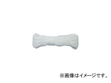 ユタカメイク/YUTAKAMAKE ロープ ポリエステルロープ3ッ打 4mm×10m A501(3674215) JAN：4903599111538_画像1