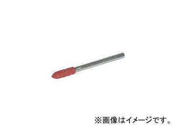 トラスコ中山 ゴム軸付砥石 砲弾型 φ6×幅16×軸3 80＃ CH806HC(8185129) 入数：1PK(10本)_画像1