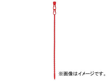 SapiSelco 「クリックタイ」 赤 5.6mm×650mm 最大結束180mm CLT.10.2157(7668546) 入数：1袋(100本)_画像1