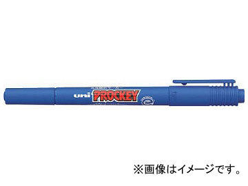 uni 水性顔料マーカープロッキーツイン細字 青 PM120T.33(7924071)_画像1