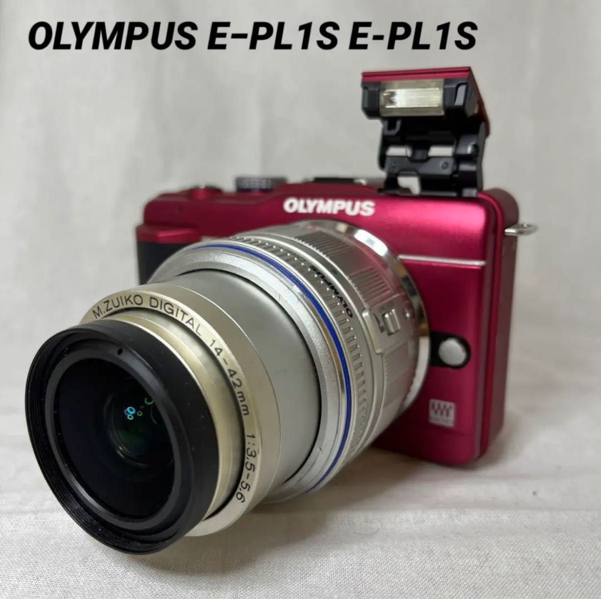 ☆完動品☆OLYMPUS E−PL1S E-PL1S レンズキット RED-