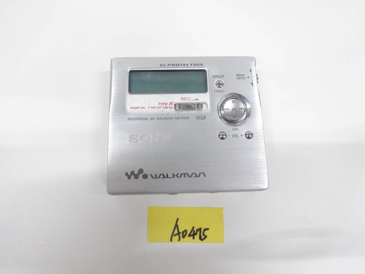SONY MDウォークマン WALKMAN MZ-R909 通電ジャンク A0475 | JChere