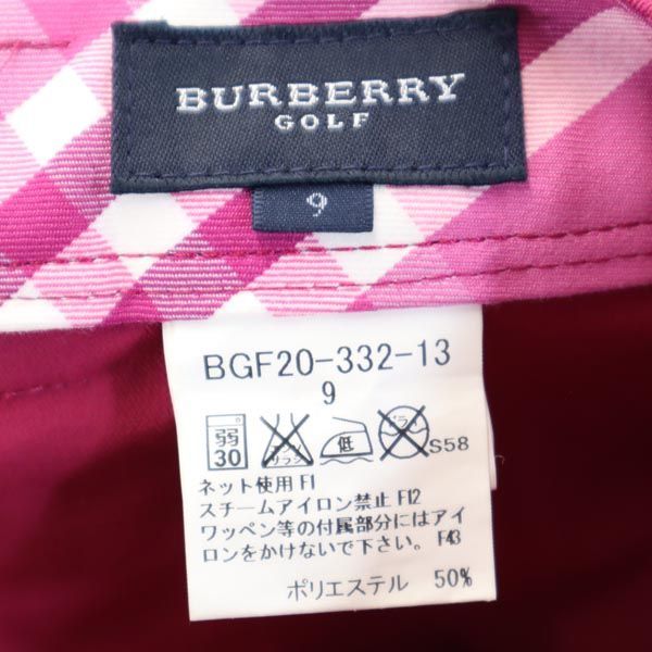 未使用 バーバリー ゴルフ 三陽商会 ロング パンツ 9 ピンク系 BURBERRY GOLF レディース 230403_画像9