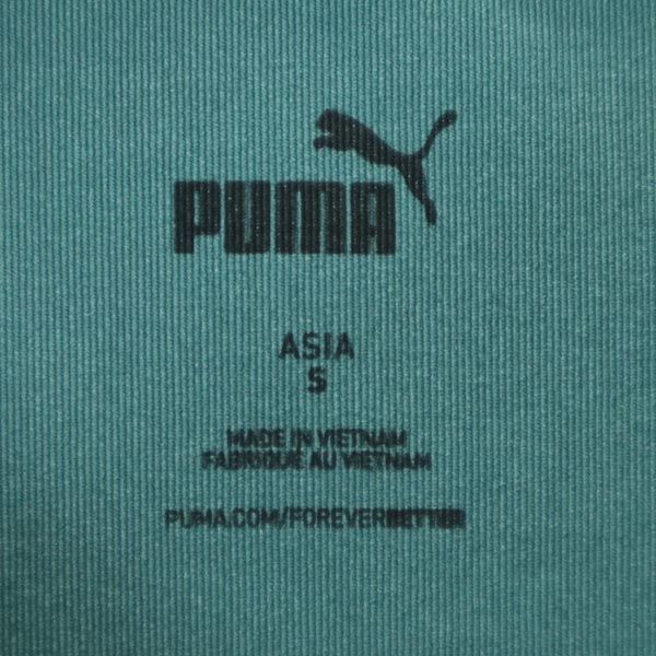 プーマ スポーツ メッシュ切り替え トレーニングウェア S グリーン系 PUMA 半袖 インナーシャツ ロゴ レディース 230421 メール便可の画像7