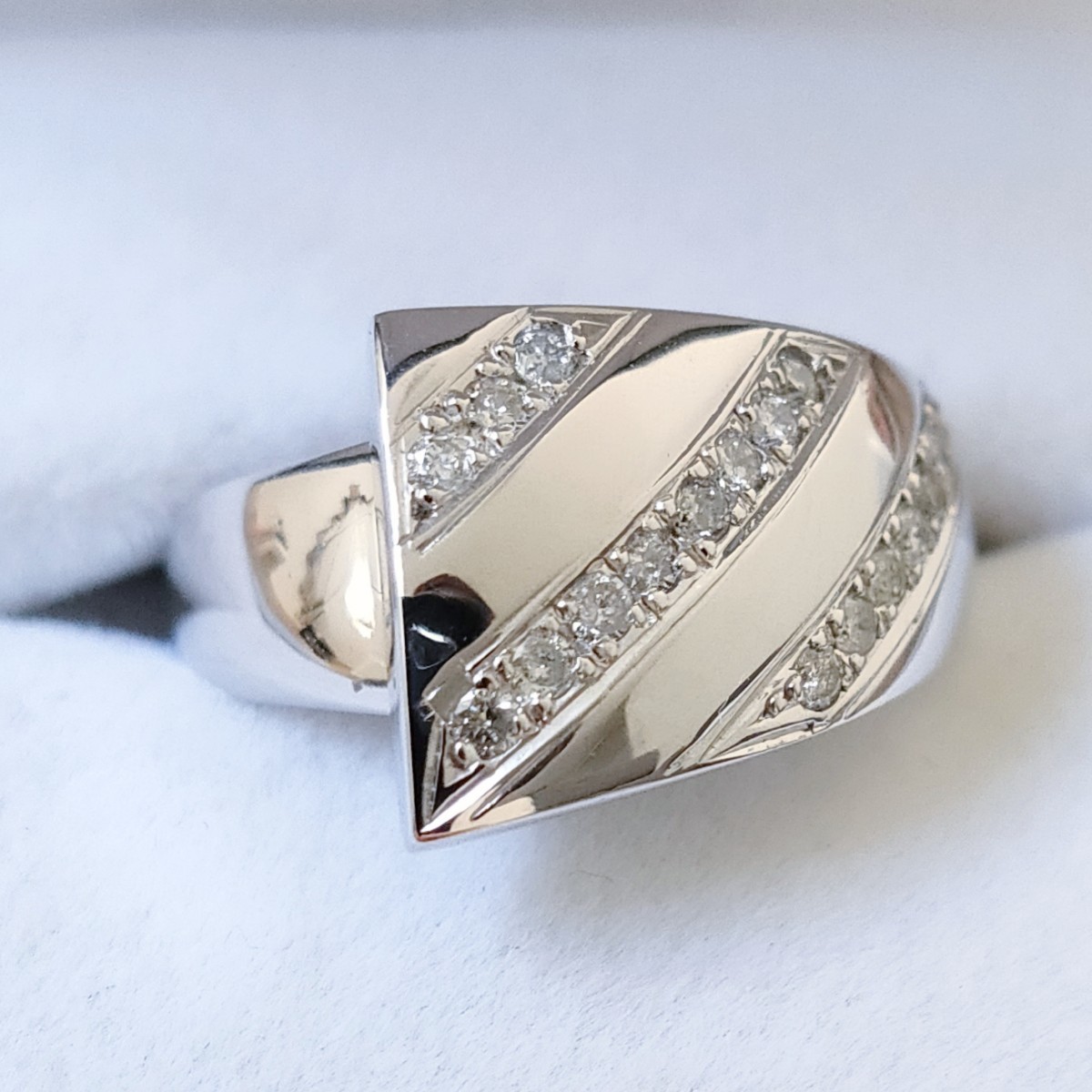 ダイヤモンド リング K14WG 0.27ct 6.9g | hospitaldeyumbo.gov.co