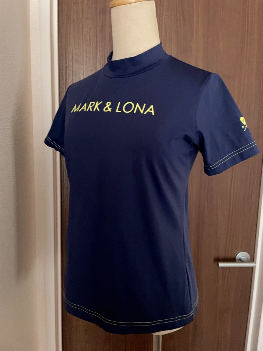 即決 MARK&LONA モックネック Tシャツ 半袖 レディース マーク＆ロナ