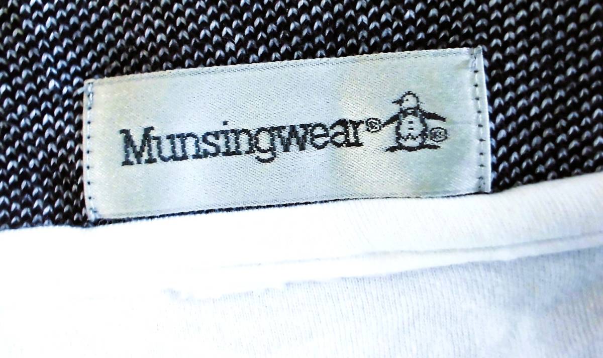[ prompt decision ]US-Munsingwear Munsingwear wear New York time z collaboration polo-shirt with short sleeves * embroidery Logo 4 button / men's 2XL eggshell white / not yet sale in Japan 