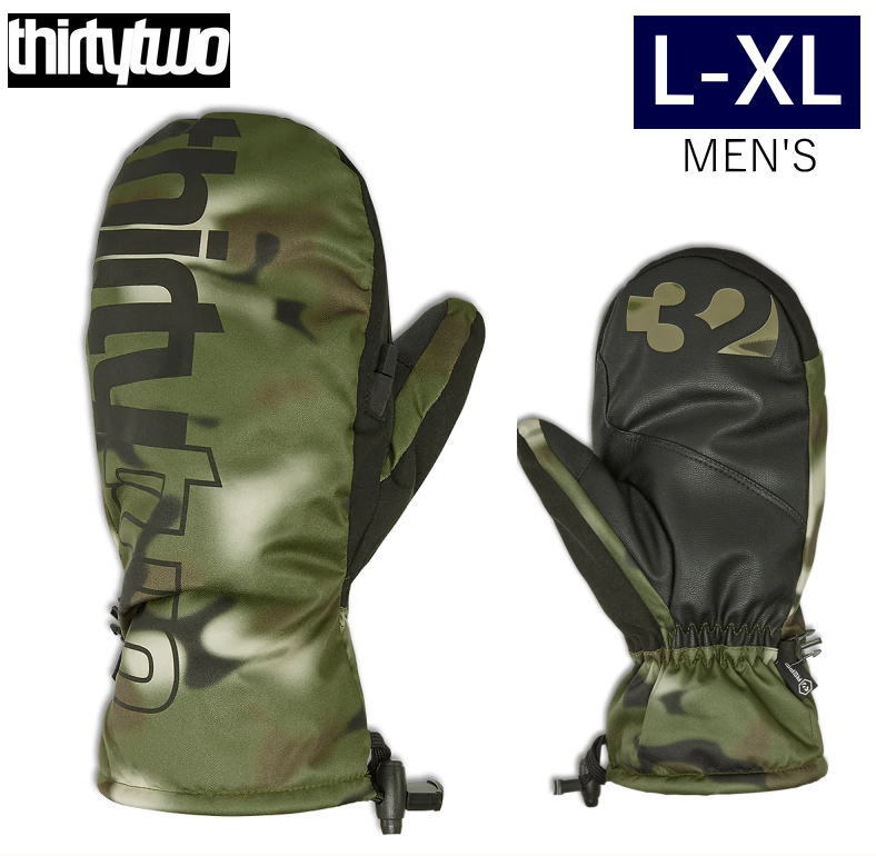 ○22-23 THIRTYTWO 32 CORP MITTEN カラー:CAMO L-XLサイズ サーティーツー スキー スノーボード