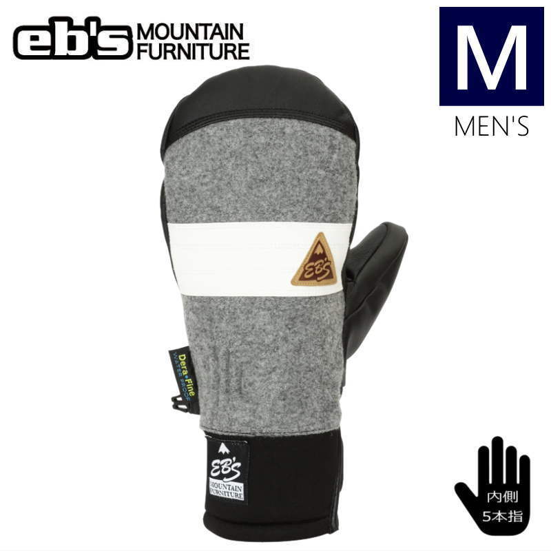 ○22-23 ebs HARUSAKI MITTEN カラー:MELTON GREY Mサイズ エビス スキー スノーボード_画像1