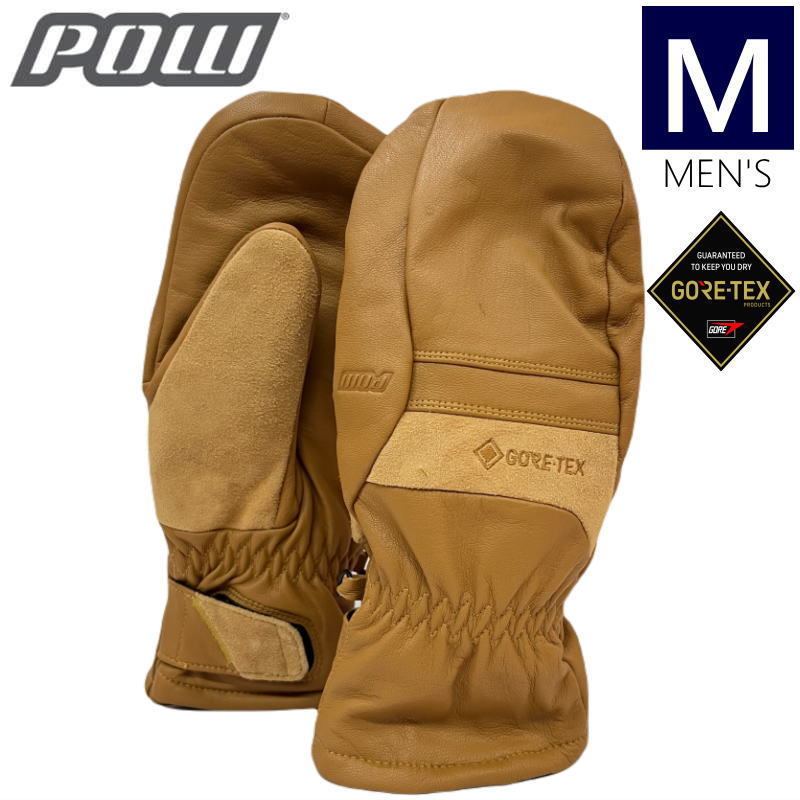 ○22-23 POW STEALTH GORE-TEX MITTEN +WARM カラー:BUCKHORN BROWN Mサイズ パウ グローブゴアテックス スキー スノーボード_画像1