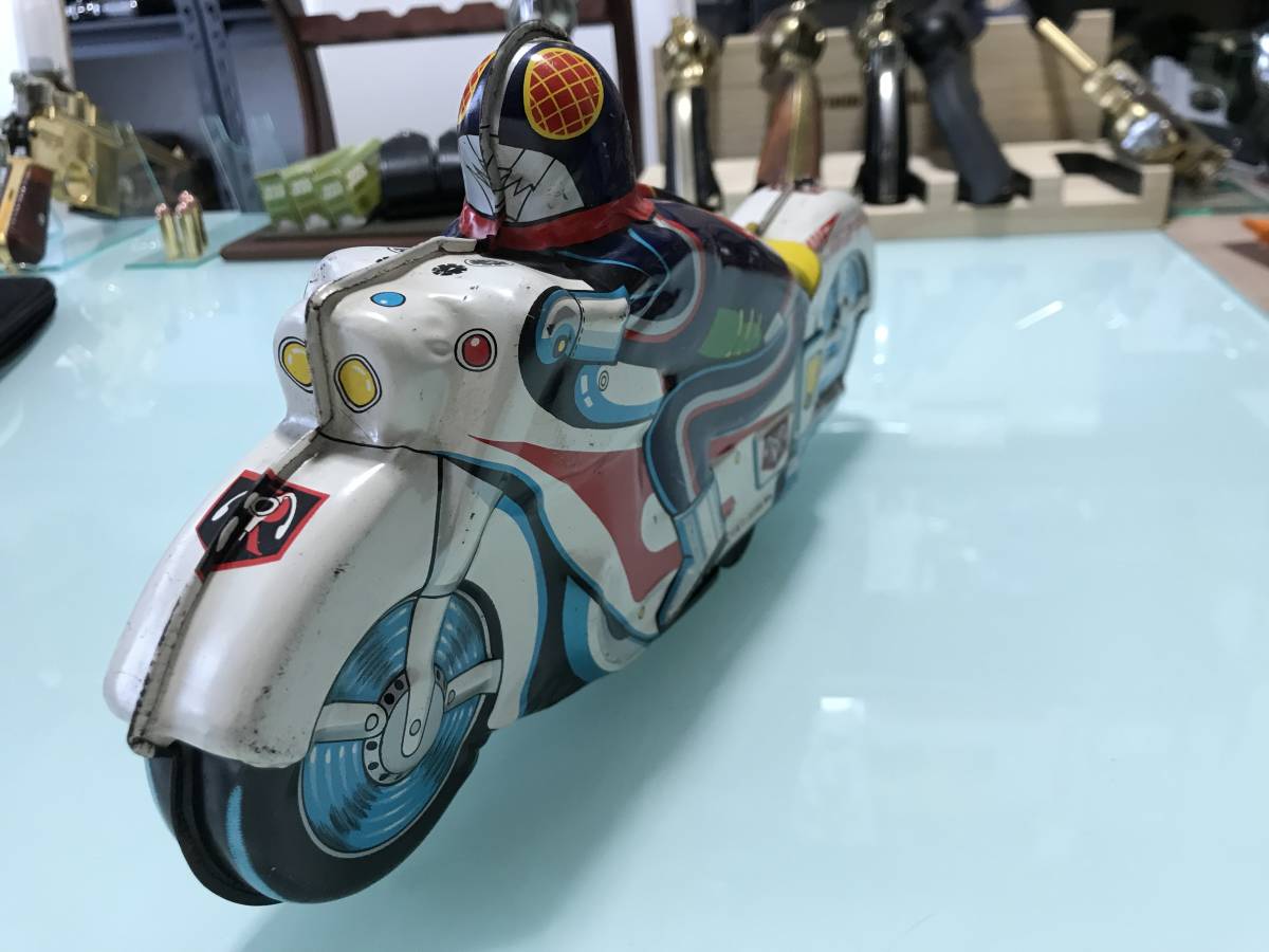  Kamen Rider Cyclone number 1970 period tin plate toy collector . warehouse goods 