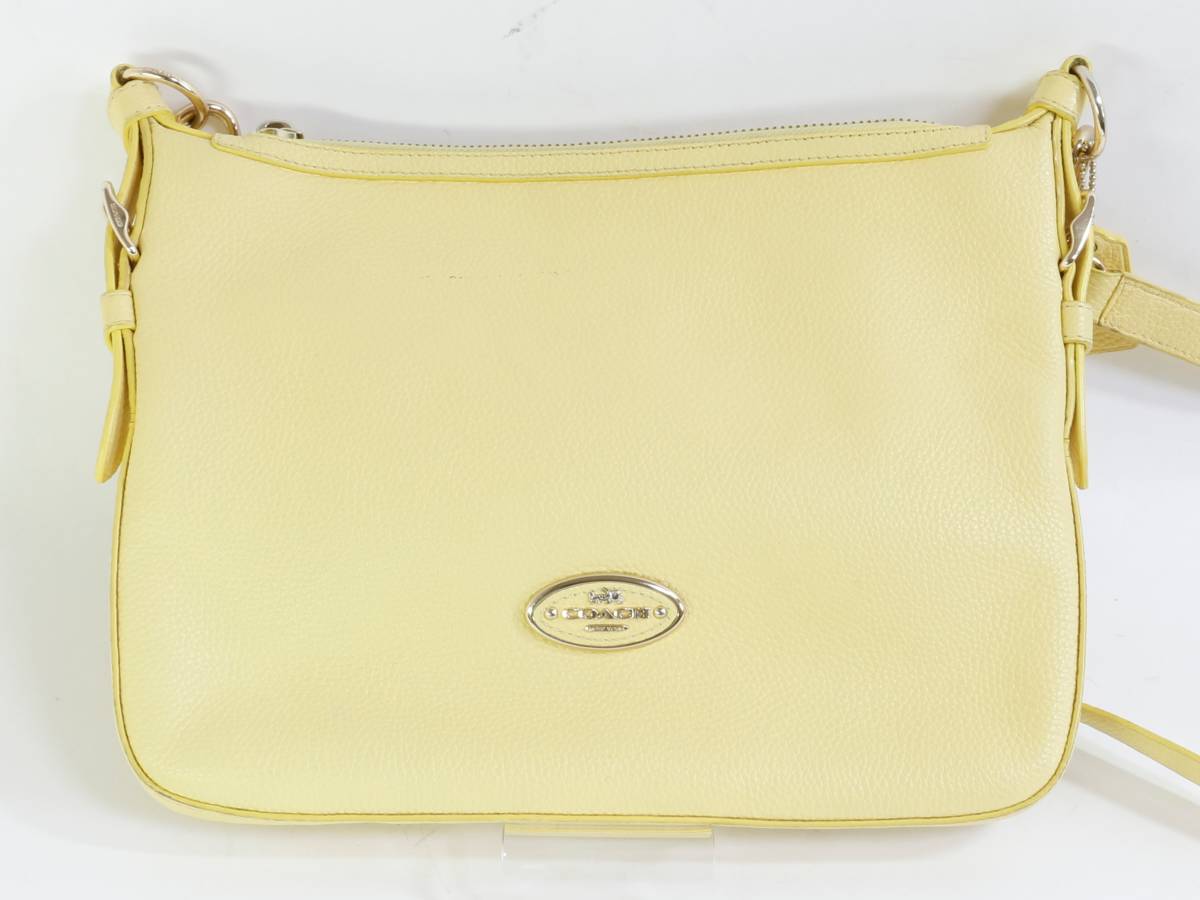 COACH コーチ ショルダーバッグ 斜め掛けショルダー サコッシュ イエロー 黄色 52800 中古品 札幌 質屋 iPawn_画像2