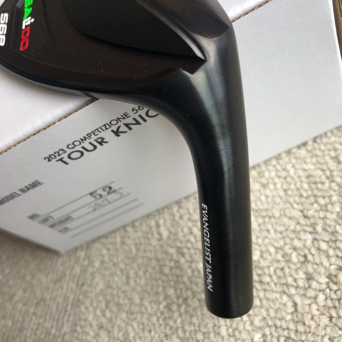 処分Ⅲ・100円～・バルド　ウェッジ新製品（2023年)・イタリアカラー加工★ COMPETIZIONE 568 FORGED WEDGE ツアーブラック 52度　美品★_画像4