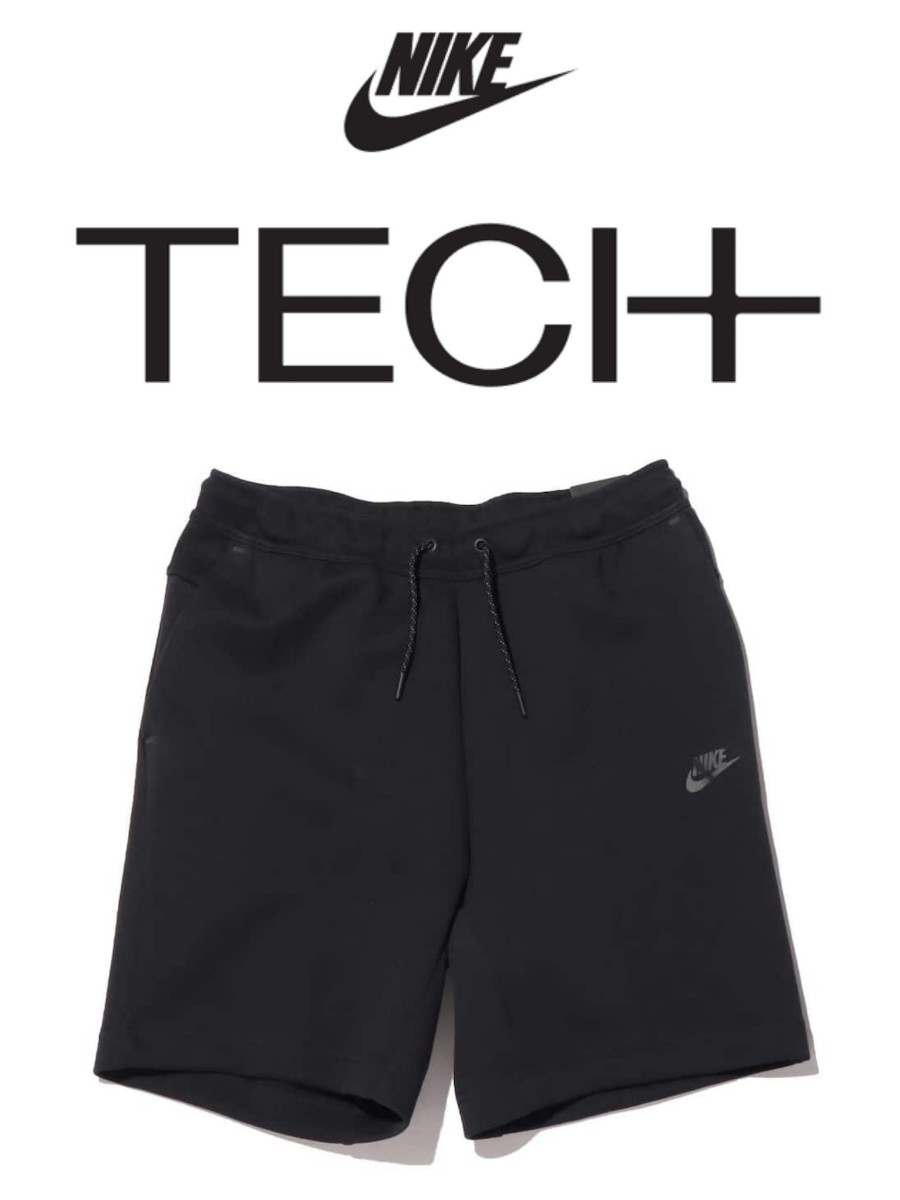 新品XLサイズ NIKE TECH Fleece Short ナイキ テック フリース ショートパンツ [CU4504-black]の画像7