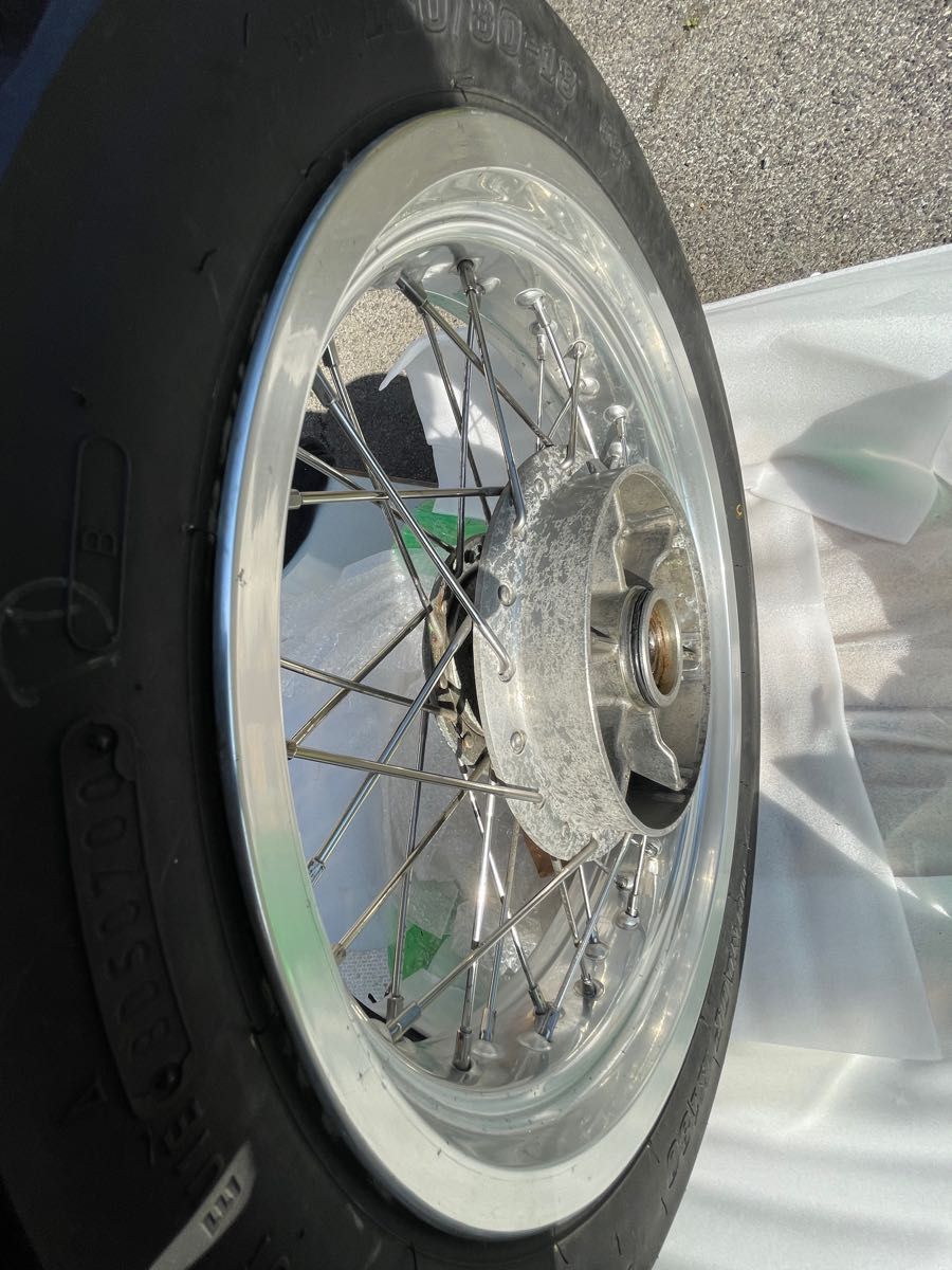 カワサキ KZ1000 Z750D1等 18インチリアホイール Z1Z2ディスク化