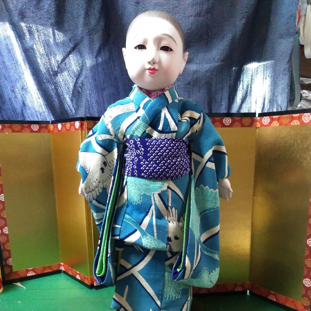 東光の市松さんの男の子に、着物を着せました、とても可愛いお顔です、_画像9