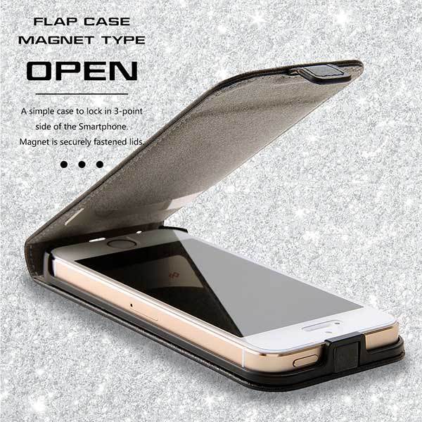 iPhone SE(第1世代) 5s 5 手帳型ケース ホワイト カバー マグネット カードポケット 保護 シンプル イングレム RT-P11SLC4-W_画像4