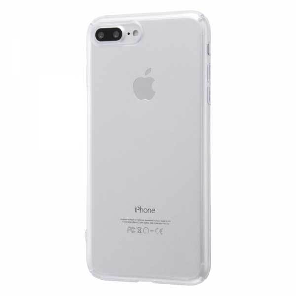 iPhone 8Plus ハードケース クリア カバー 軽量 フレキシブル 柔軟 軽量 TR-9 1.0mm 保護 シンプル イングレム RT-P15TC90-CM_画像1