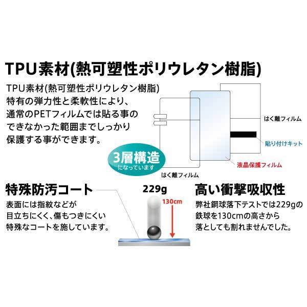 HUAWEI P20 lite 液晶画面全面保護フィルム 光沢 TPU クリア 鮮明 くっきり 高画質 フルカバー 衝撃吸収 イングレム RT-HP20LF-WZD_画像2