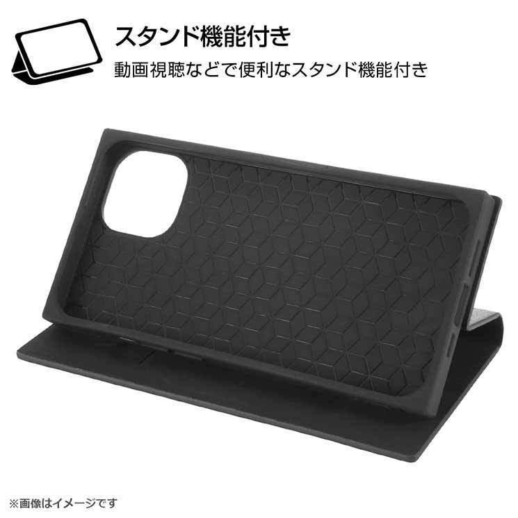 iPhone 13 ケース モカ 耐衝撃 手帳型レザーカバー マグネット スクエア 四角 スタンド シンプル おしゃれ オシャレ_画像5