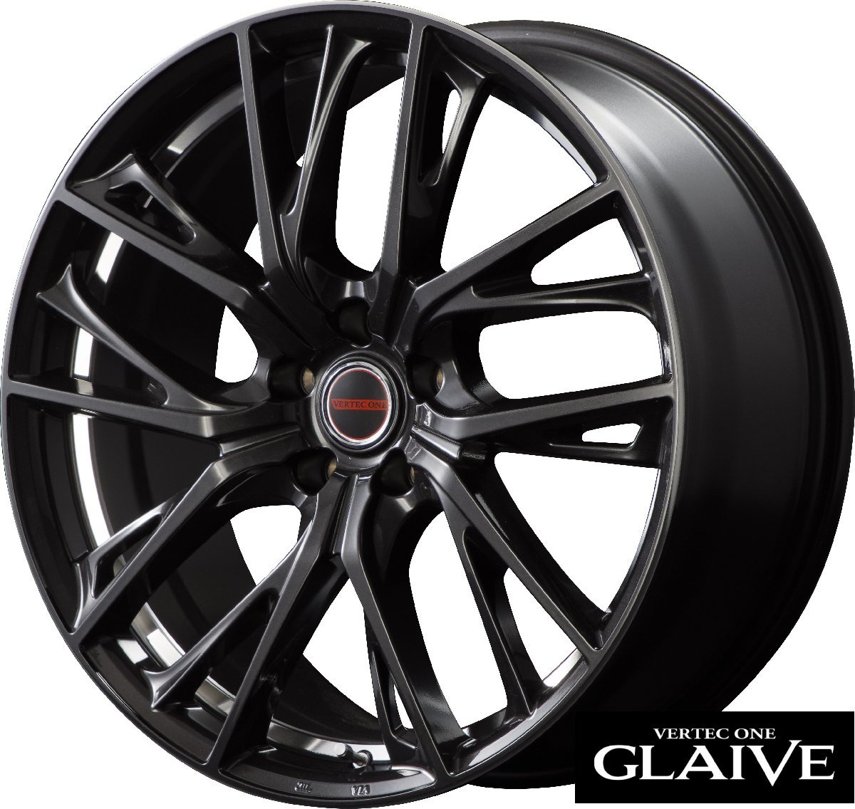 ダイヤモンドブラック VERTEC ONE GLAIVE 8.5J 20in IS38 PCD114.3 新品4本 20/30系アルファード GN系アウトランダー に_画像1