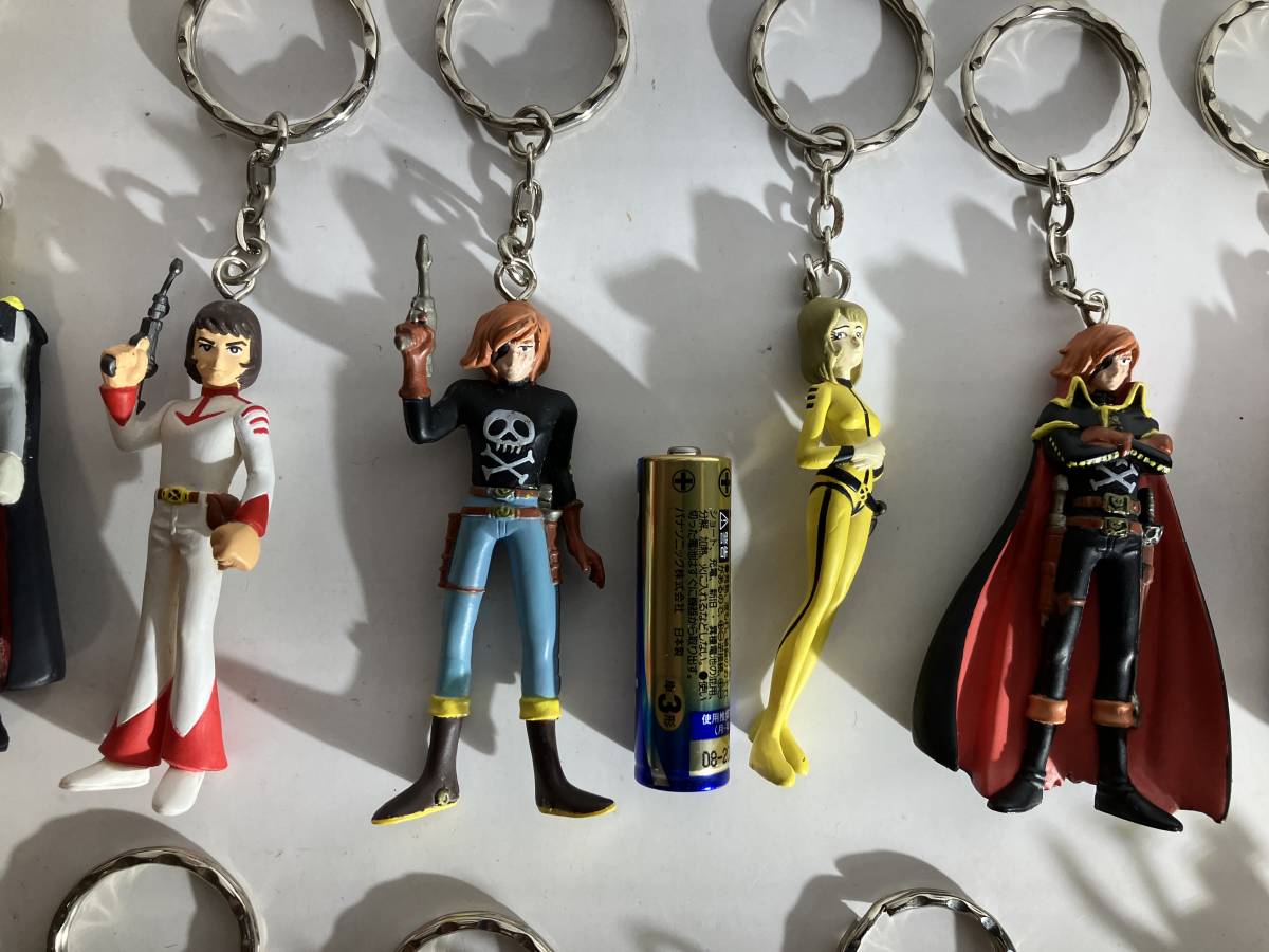 宇宙戦艦ヤマト フィギュア キーホルダー タグ付き 4種セット 松本零士