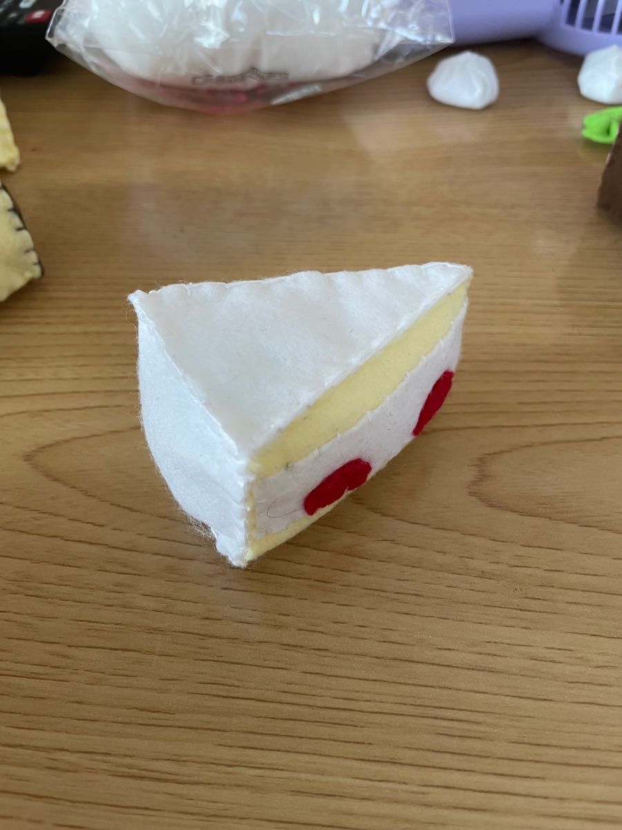 フェルトままごと ハンドメイド ケーキセット 