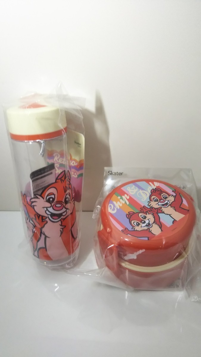 J. стоимость доставки 300 иен ske-ta- Disney retro chip & Dale антибактериальный круглый ланч box 2 уровень ( вилка есть )ONWR1AG blow бутылка PDC4 фляжка коробка для завтрака 