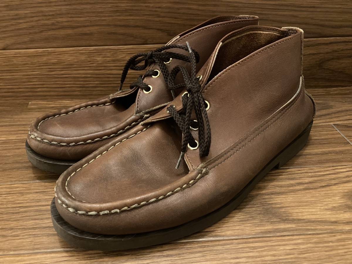 ●Russell Moccasin ラッセルモカシン チャッカブーツ （US8 EE/26cm） USA製 アメリカ製 レザーシューズ_画像1