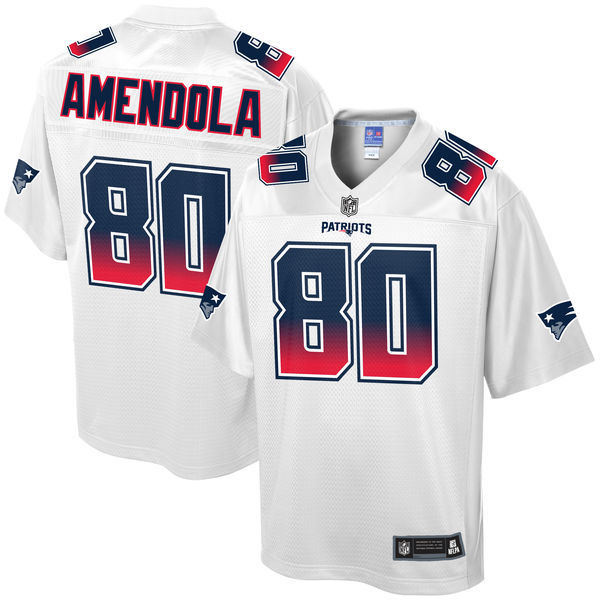 AV64)NFL Pro Line Danny Amendola New England Patriots NFLフットボールゲームシャツ/S/2XL/白/USサイズ/大きいサイズ/S