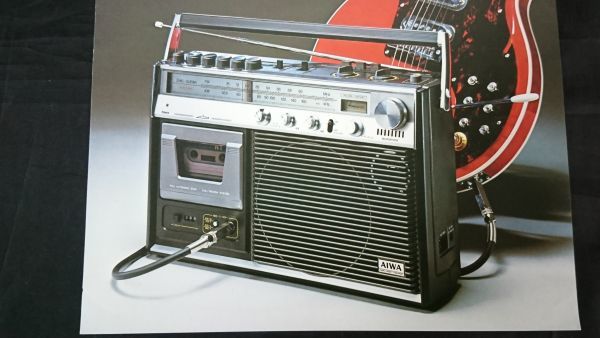 【昭和レトロ】『AIWA(アイワ) FM/AM 2バンドラジオカセットコーダー MusicRoad(TPR-414) カタログ 1977年8月』アイワ株式会社_画像3