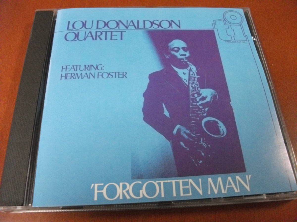 【西独盤 CD】ルー・ドナルドソン + ハーマン・フォスター・トリオ Lou Donaldson / Forgotten Man (Timeless 1981) _画像1