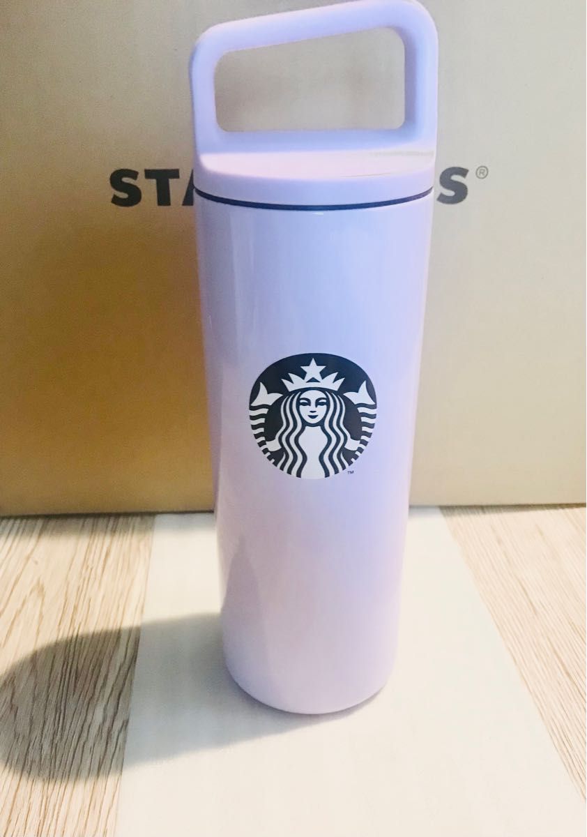 Starbucks ハンドルリッド ステンレスボトル パープル MiiR｜PayPayフリマ