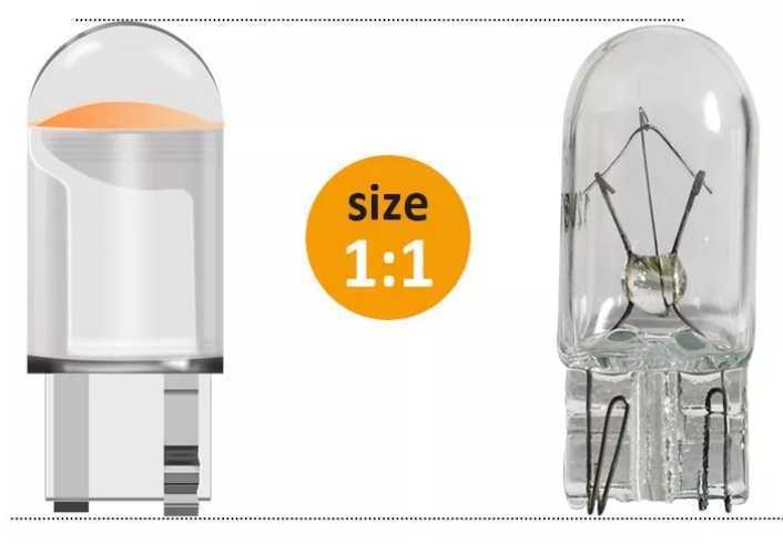 LEDライト ナンバー灯 ポジション球 ルームランプ 室内灯 ライセンス T10 12V 10個セット ホワイト 6000K ウェッジ球 社外品 汎用 新品