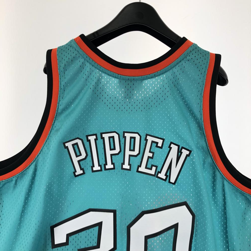 [ used ]mitchel&ness Scottie Pippen authentic jersey - size 2XL green Mitchell and nes[240017552403]
