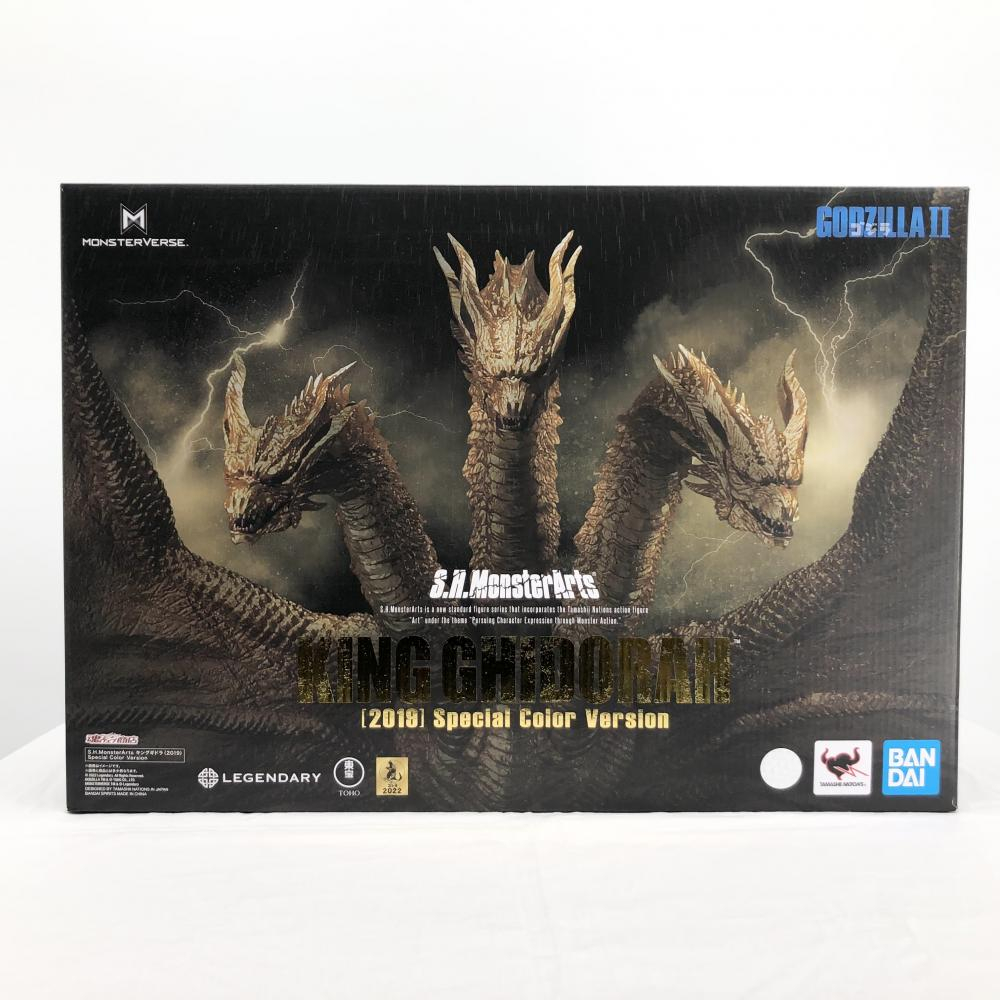 【中古】開封 バンダイ ゴジラ キング・オブ・モンスターズ S.H.MonsterArts キングギドラ(2019) Special Color Ver._画像1