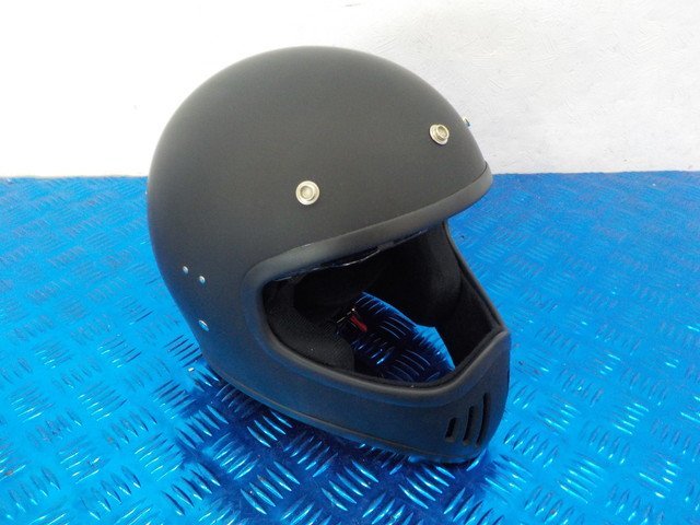  helmet shop!D224*0*(1) unused for motorcycle helmet G-766 Neo retro off-road free size (57~60.) mat black PSC Mark attaching 