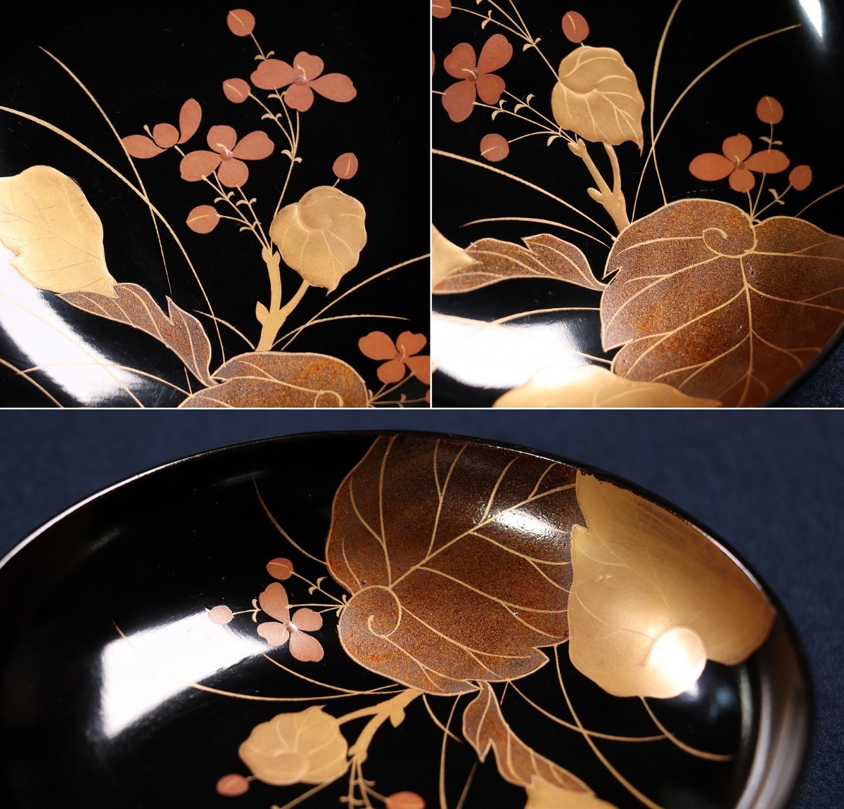 ≪プライスダウン30%OFF≫ 輪島塗 CC9 CE1 時代木製漆器高盛細密梨地
