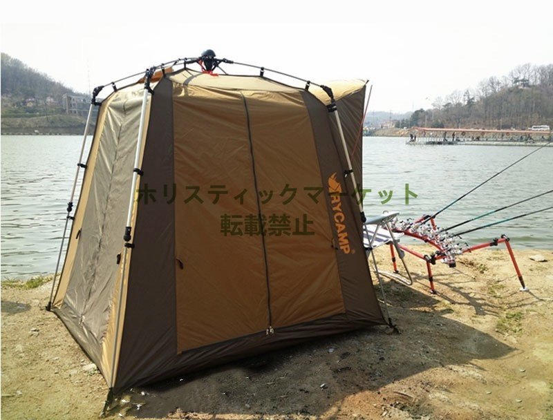 特売★屋外全自動　釣りキャンプ　二人テント　二重 自動 日よけ　防豪雨　アウトドア装備 B61