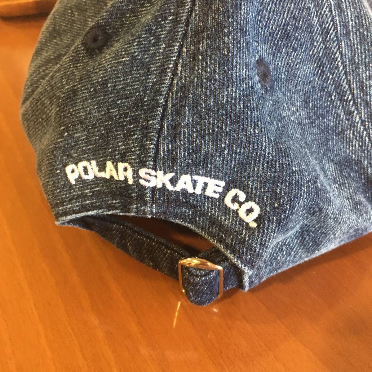 【POLAR SKATE CO.】CAP DENIM DARK BLUE ポーラー キャップ　スケートボード スケボー　magenta lasyresort_画像2