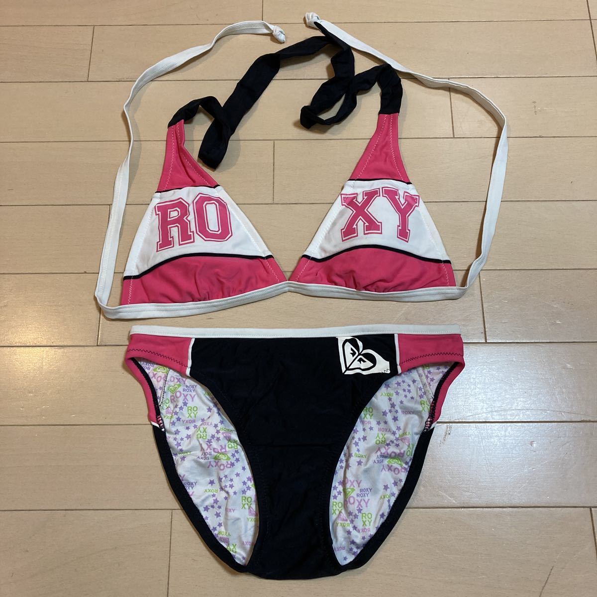 ROXYロキシービキニ・Ｍサイズ・パット付・adidasアディダスPLAYBOY プレイボーイ系・ビーチバレー浅尾美和⑦美品_画像1